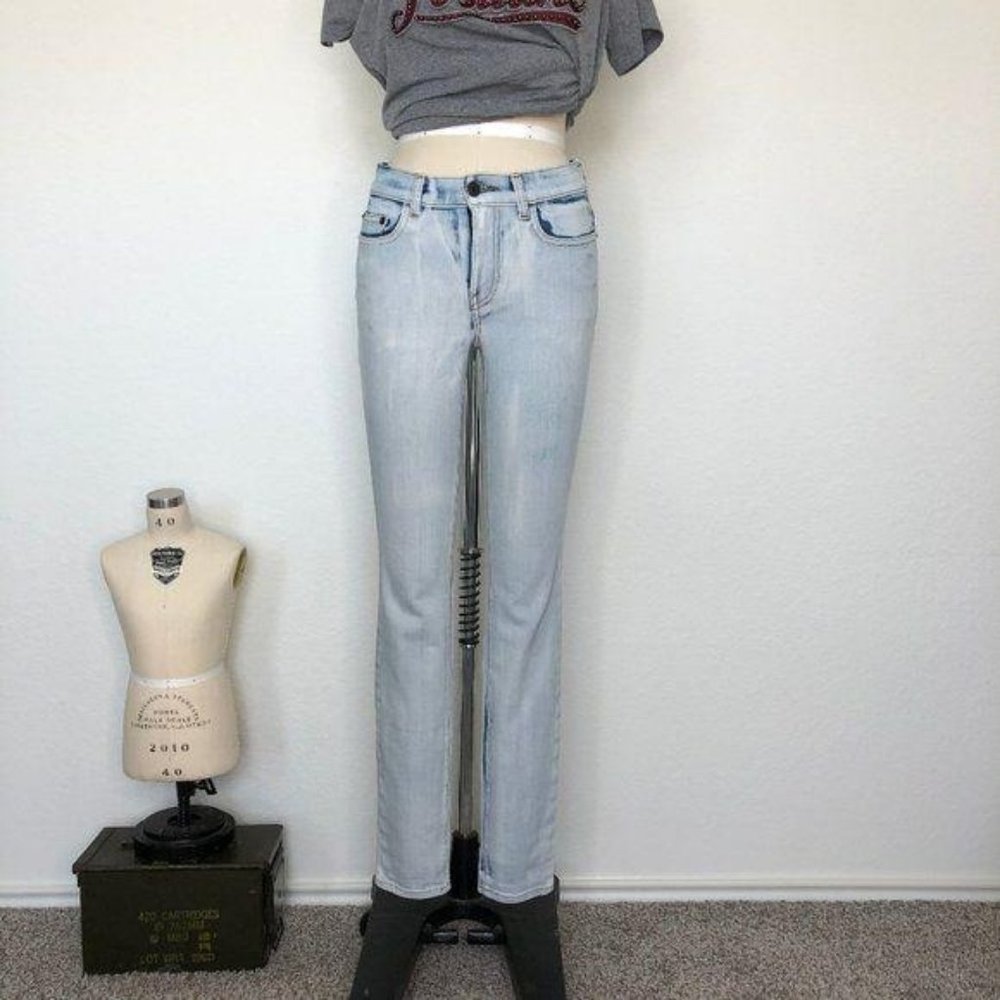 Proenza Schouler PS-J2 Acid Wash Jeans Skinny Ligh - Picture 2 of 10